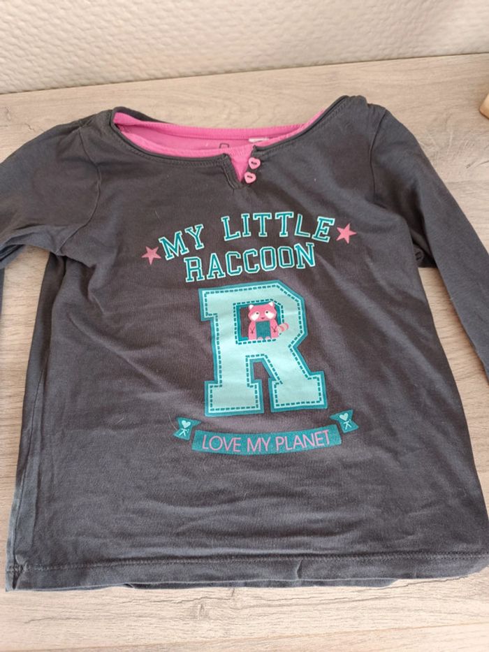 T-shirt fille Okaïdi 4 ans très bon état