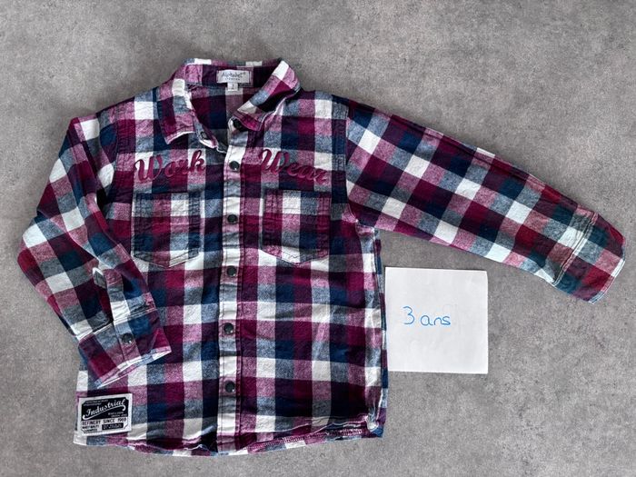 Chemise à carreaux 3 ans