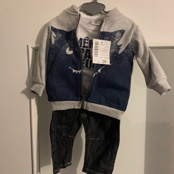 Ensemble pantalon teeshirt veste bb