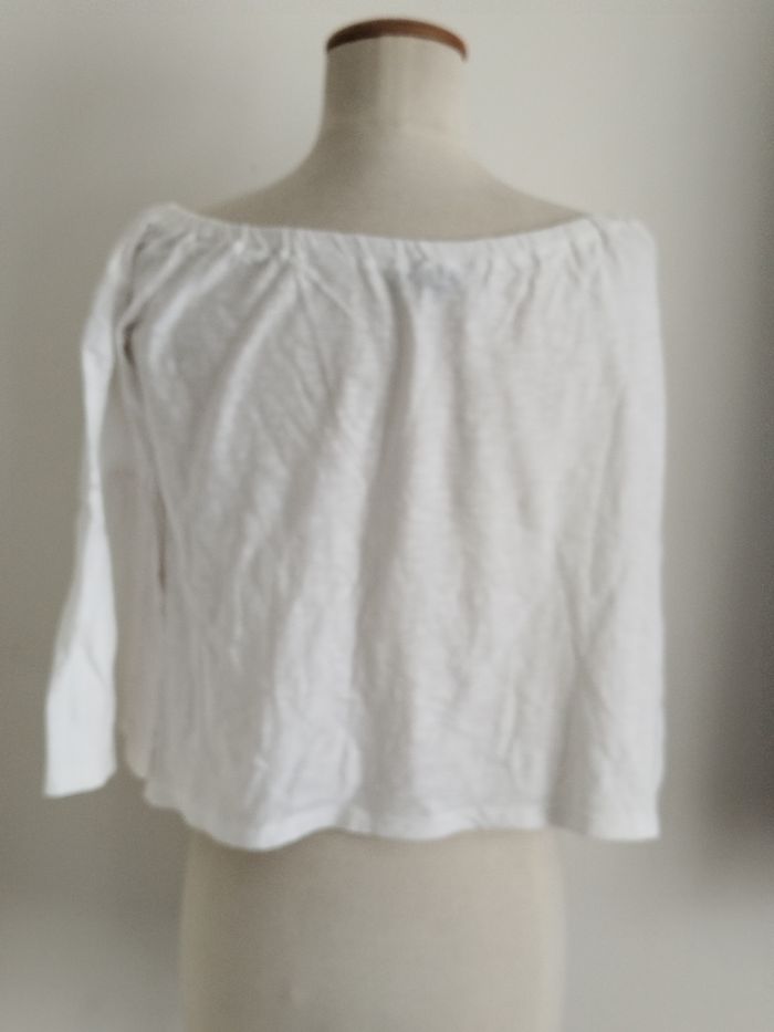 Blouse manches 3/4 blanche Primark taille 36 - photo numéro 2