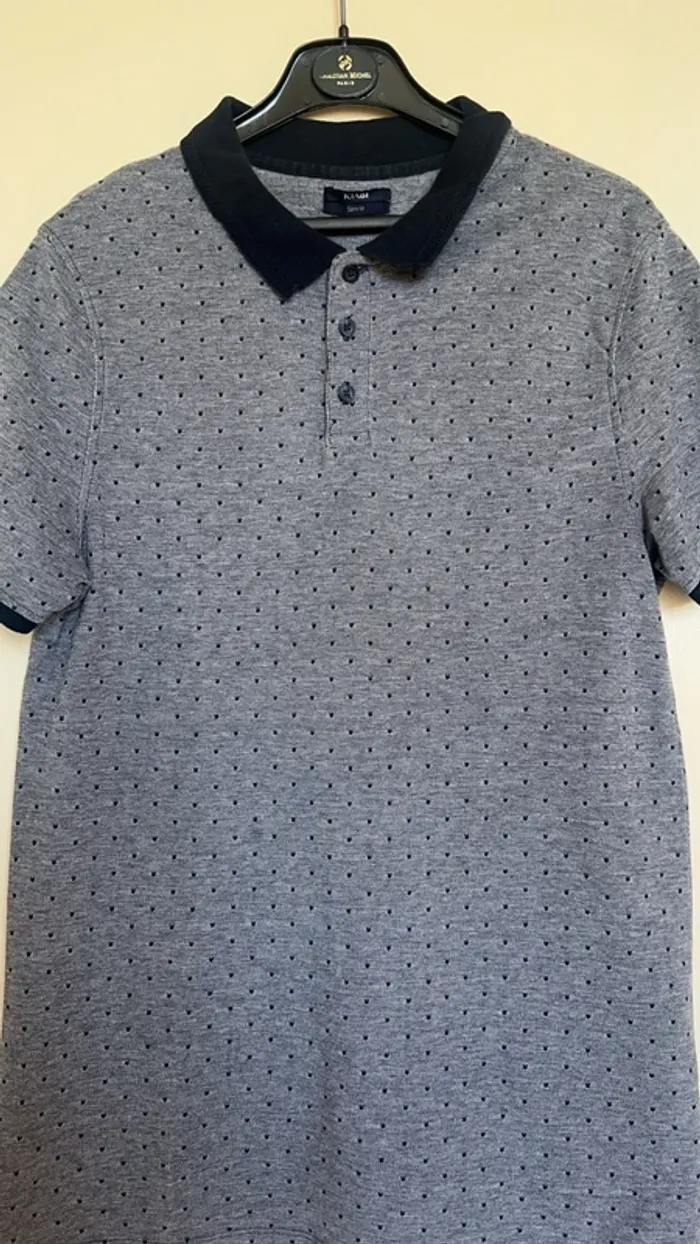 Polo slim à pois Taille L 👕 - photo numéro 2