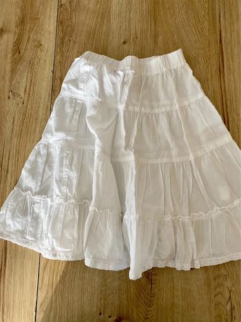 Jupe blanche 5 ans