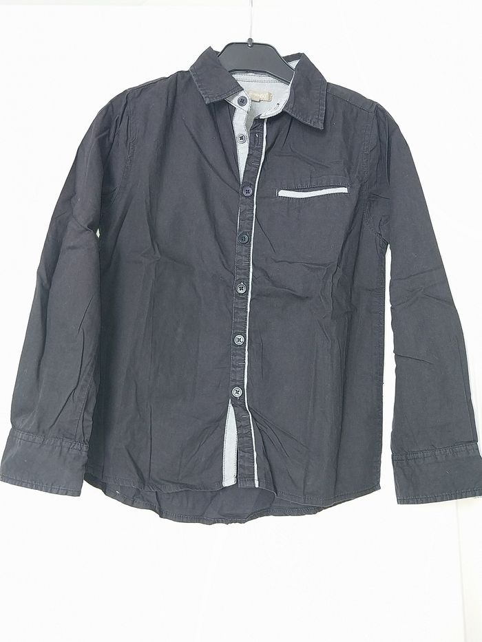Chemise noir manches longues