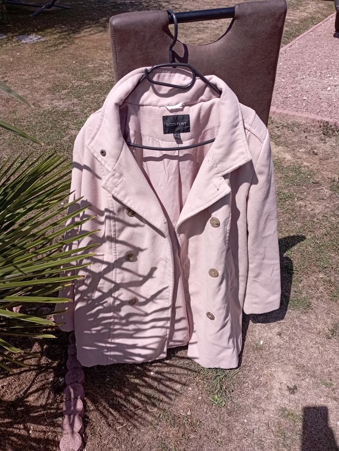 Manteau vieux rose taille 44 - photo numéro 2