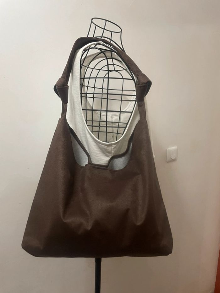 Sac Fourre-Tout marron Vintage, sac neuf - photo numéro 2