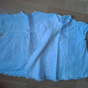 Lot de 2 chemisiers ou mini robe 1an/18mois #boutiqueparisienne