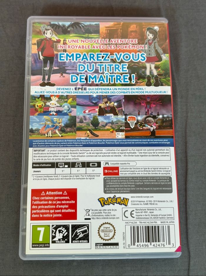Jeu switch Pokemon épée - photo numéro 3
