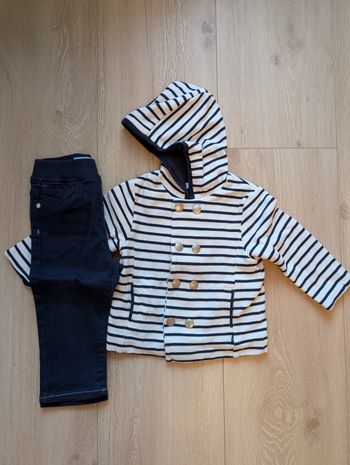 Ensemble marinière garçon obaibi - 12m