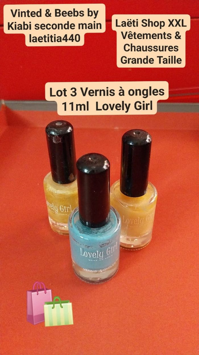 3 vernis à ongles 11ml