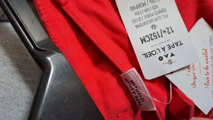 Jeans tape a l'œil rouge 12 ans + - photo numéro 5