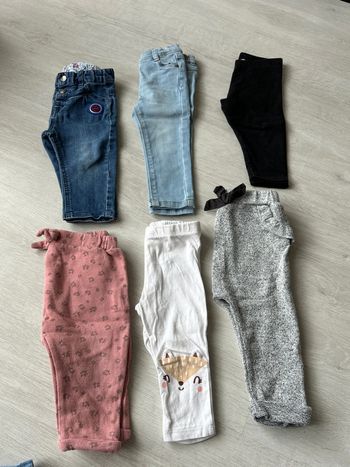 Lot pantalons leggings 9 mois bébé fille