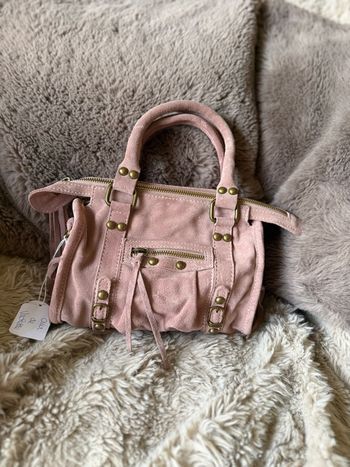 Sac à main vieux rose