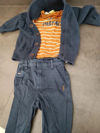 Ensemble gilet/t-shirt/pantalon gf