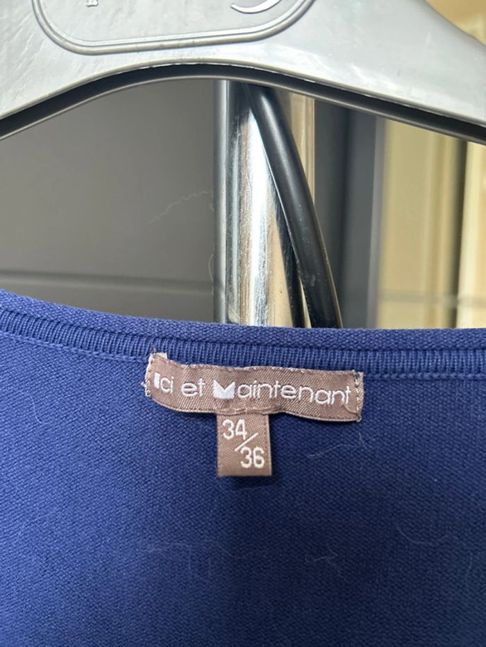 Pull fin bleu taille 34/36 - photo numéro 2