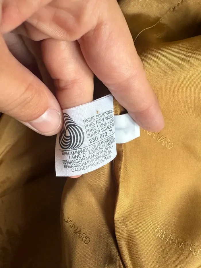 Veste en bon état taille 36 camel / moutarde Joseph janard - photo numéro 8