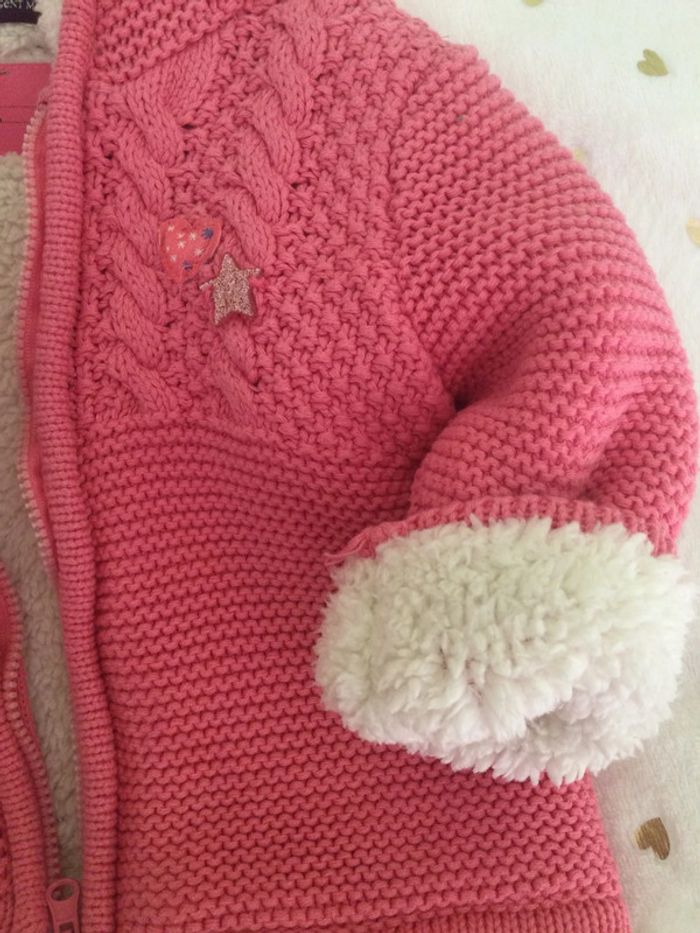 Veste en tricot doublée fausse fourrure Sergent-major - photo numéro 4