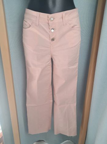 Liu Jo pantacourt jean été rose bottum up T.40 neuf