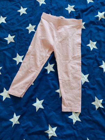 Legging rose et argenté