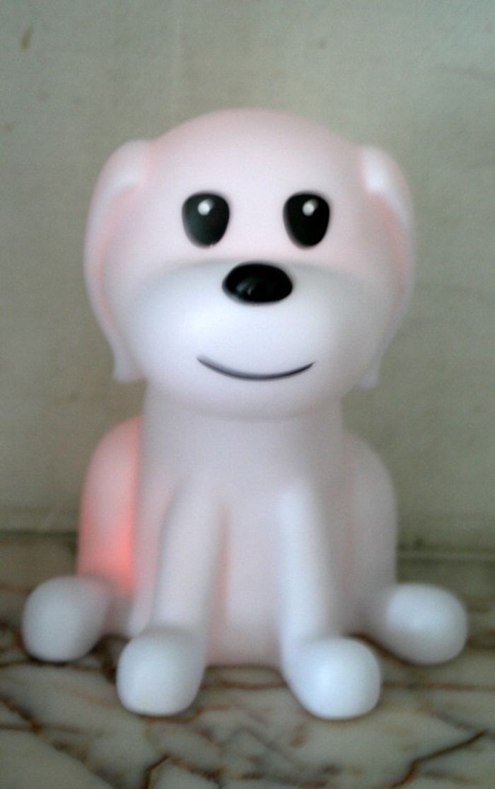 Veilleuse Chien led multicolore 19cm - photo numéro 4