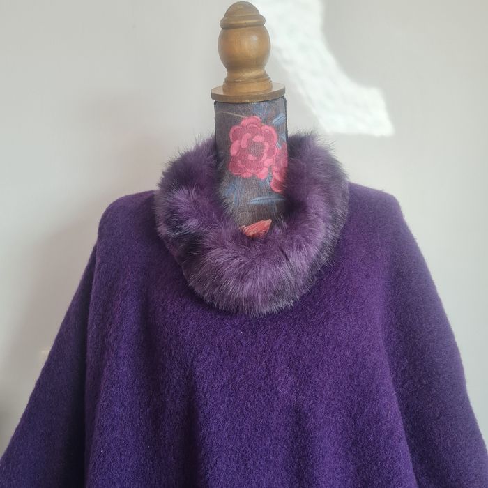 Magnifique poncho violet - photo numéro 2