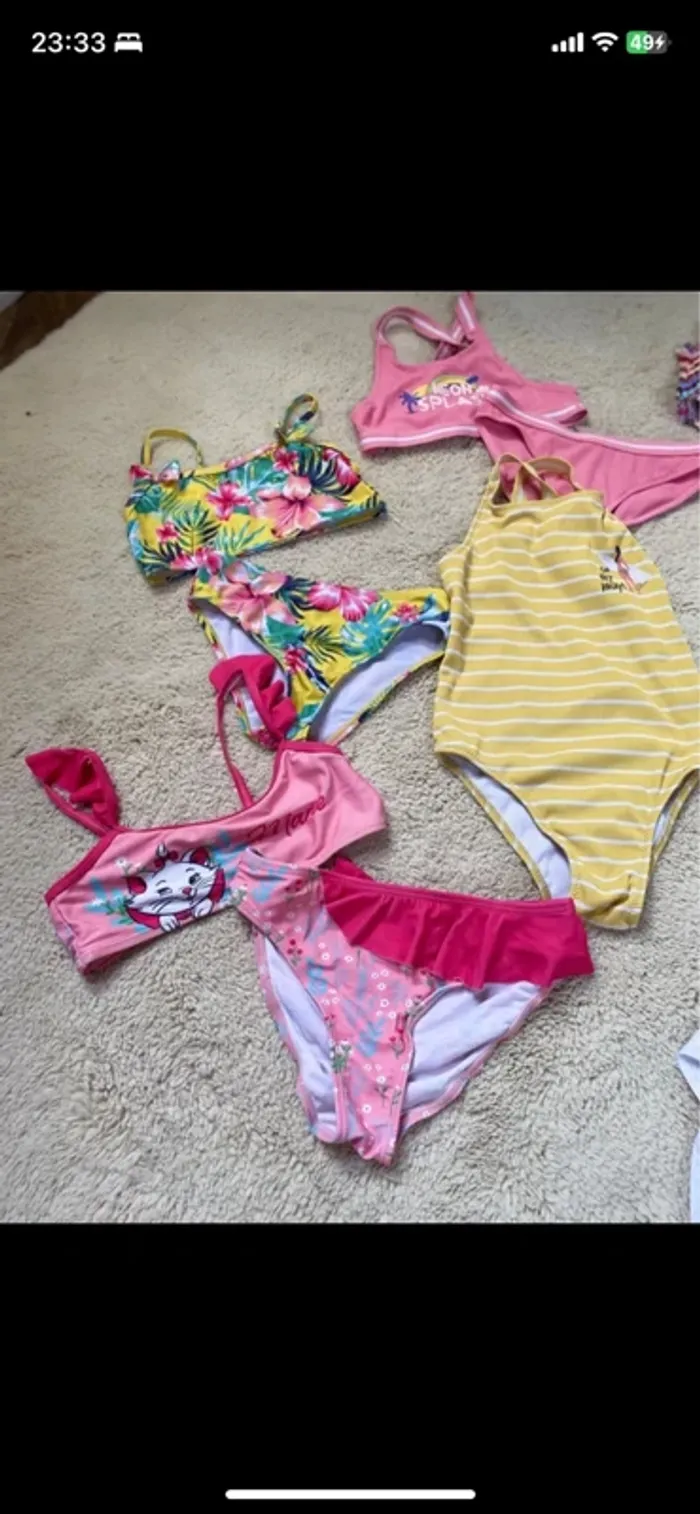 🩱 Lot de maillots de bain fille – Taille 8 ans 🩱 - photo numéro 2