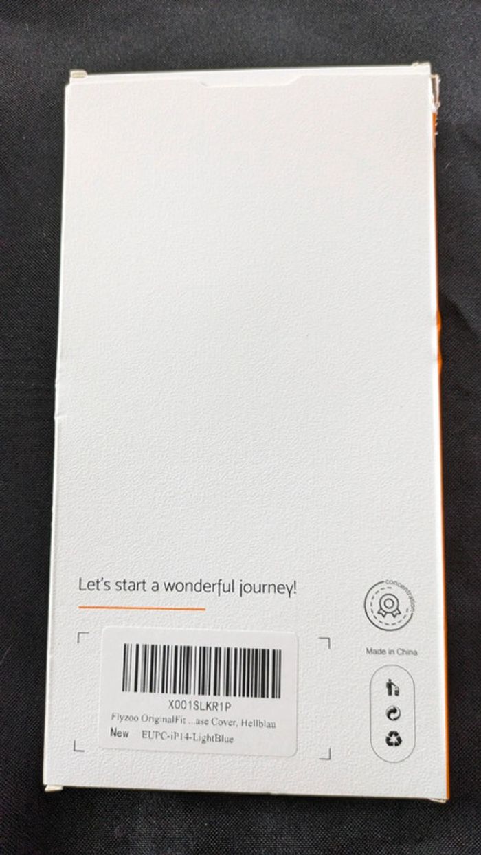 Coque iphone 14 max light blue EUPC flyzoo original fit case cover hollblau jamais utilisé - photo numéro 4