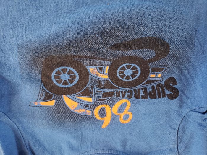 T-shirt manches longues bleu voiture Orchestra 18 mois - photo numéro 3