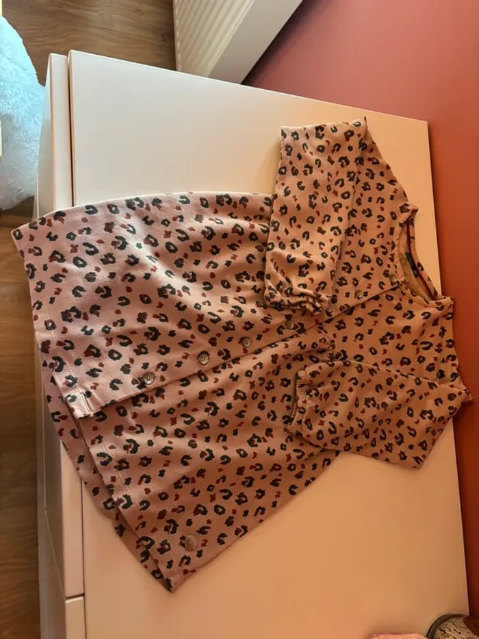 Robe rose léopards babyface 110/5Y - photo numéro 5