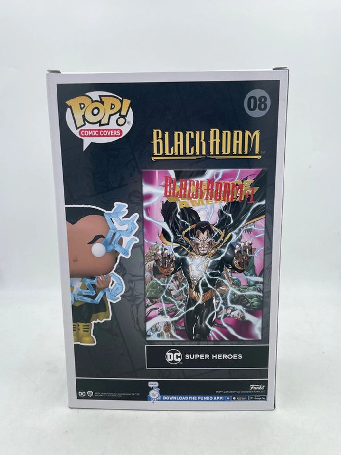 Figurine Funko Pop Comic Covers Dc Super Heroes Black Adam glows in the Dark N•08 neuf - photo numéro 2