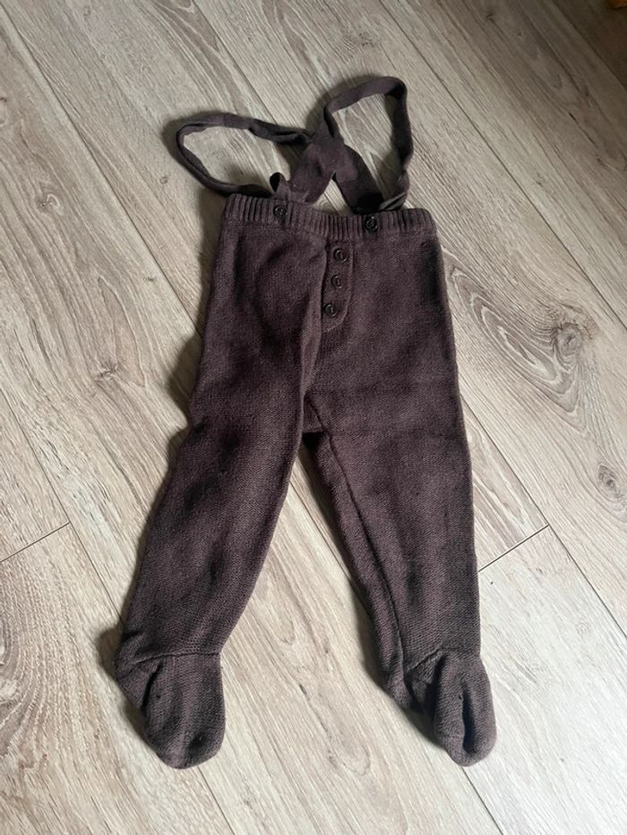 Legging à bretelles avec pieds 18 mois