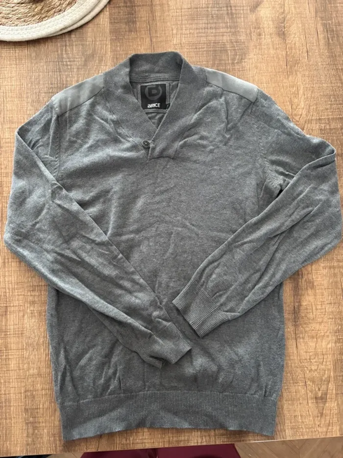 Pull gris homme Brice