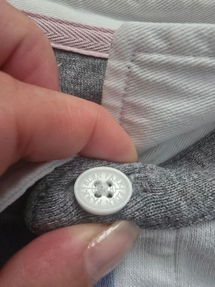 Polo Eden Park manches longues multicolore – Taille S - photo numéro 4