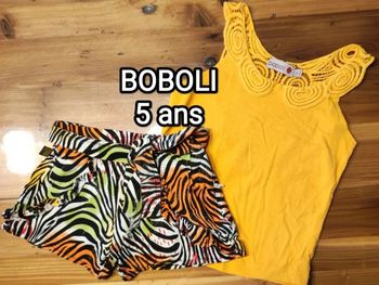 Ensemble short débardeur BOBOLI 5 ans 