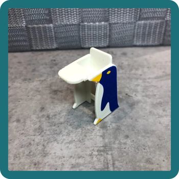 Chaise haute blanc, bleu & jaune Playmobil