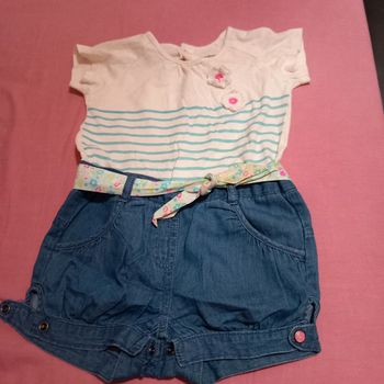 Combi short bébé