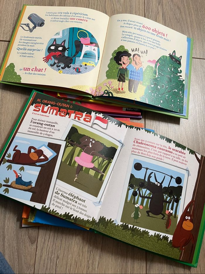 Lot de 8 livres de lecture enfant: qui/combien/ les animaux les plus… - photo numéro 3
