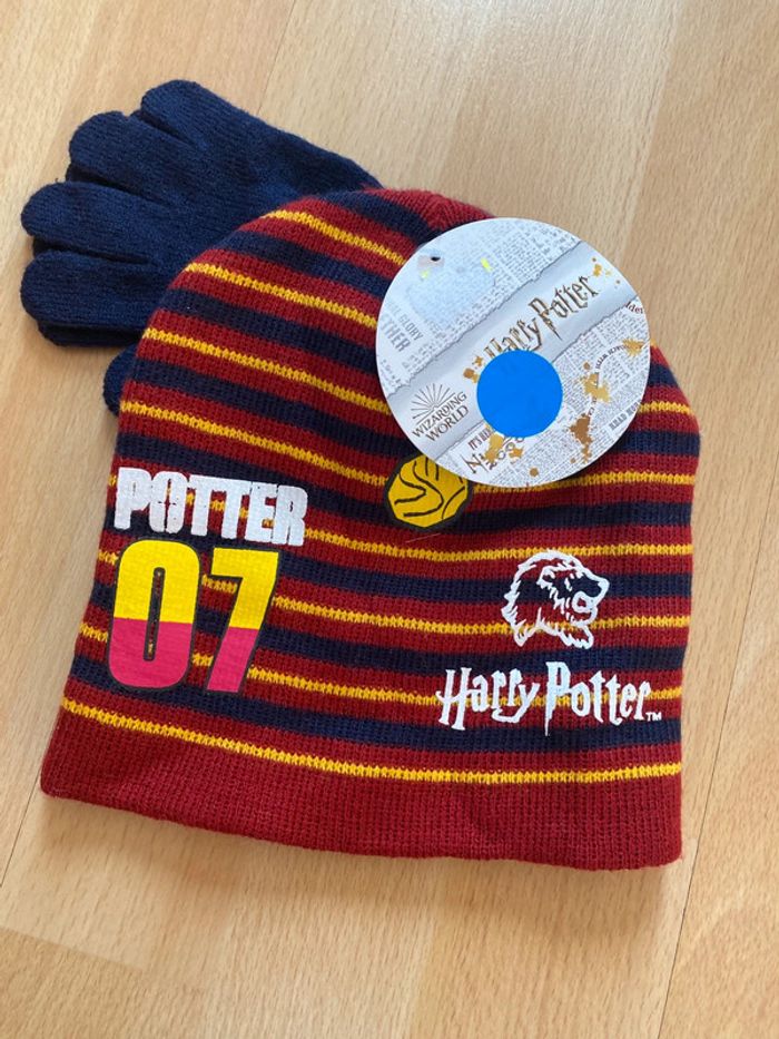 Ensemble bonnet et gants Harry Potter taille 52 cm