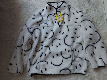 Polaire Etam blanche/noire - Taille M - neuve avec étiquette