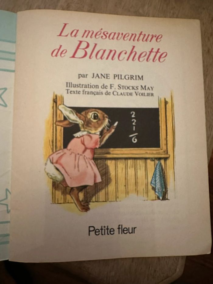 Livre ancien La mésaventure de Blanchette Hachette petite fleur album - photo numéro 4