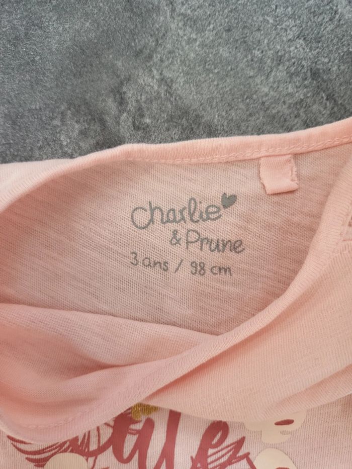 Lot 7 t-shirts fille manches courtes 4ans très bon état - photo numéro 4