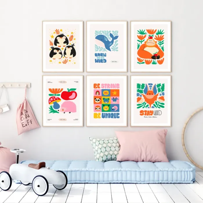 Affiches “Wild & Happy” pour chambre enfant - photo numéro 3