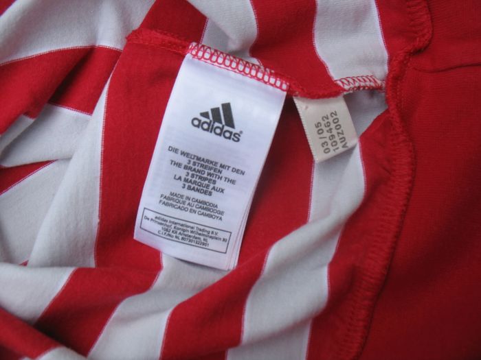 SWEAT SHIRT RAYÉ ROUGE ET GRIS FILLE "ADIDAS" - 16 ANS - n°01 - photo numéro 7