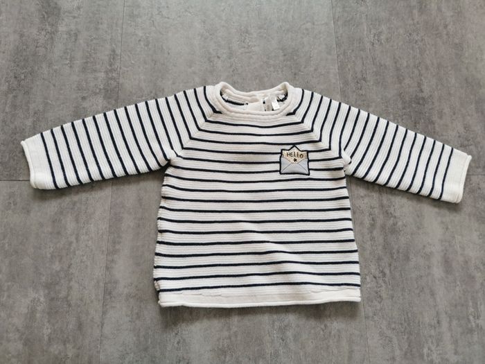 Pull rayé Marinière bébé fille 6 mois