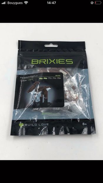 Sachet Brixies dinosaure Parasaurolophus 115 pièces Neuf
