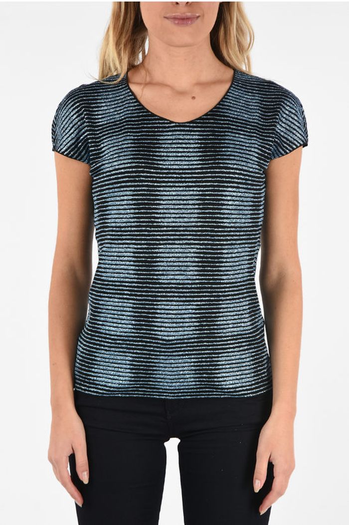 Haut femme glitter T Shirt Armani Collezioni taille S