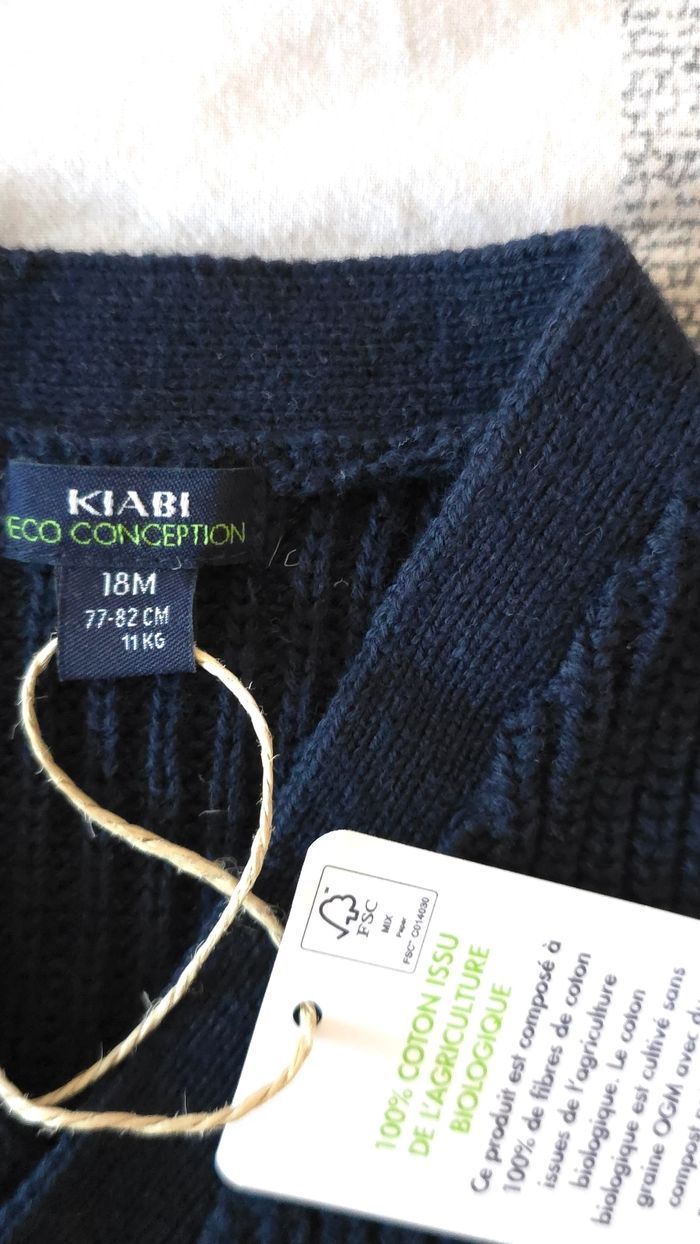 (Neufs non portés) 🏷🏷 superbe ensemble Gilet et pantalon chino 18mois Garçon 🥰💙🤩 - photo numéro 3