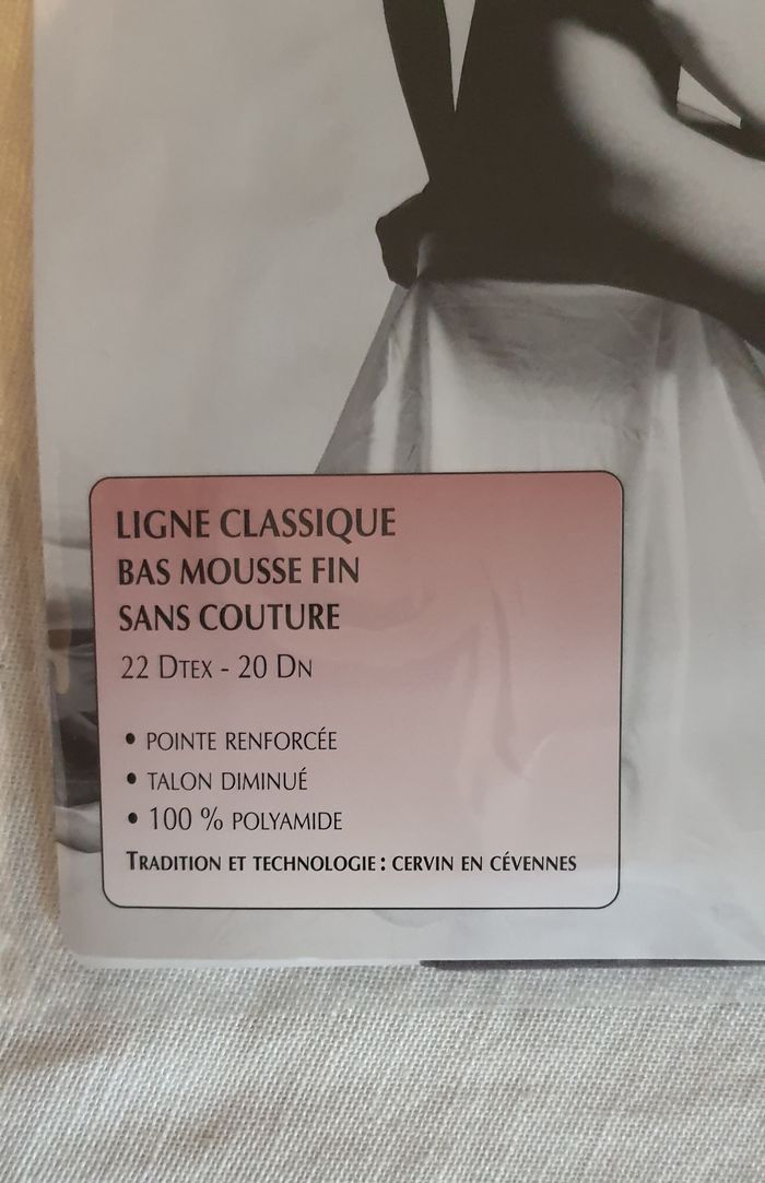 Lot de 2 paires de bas mousse fin "Cervin" taille3 - photo numéro 2
