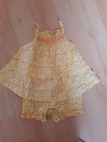 Robe été 6 mois jaune