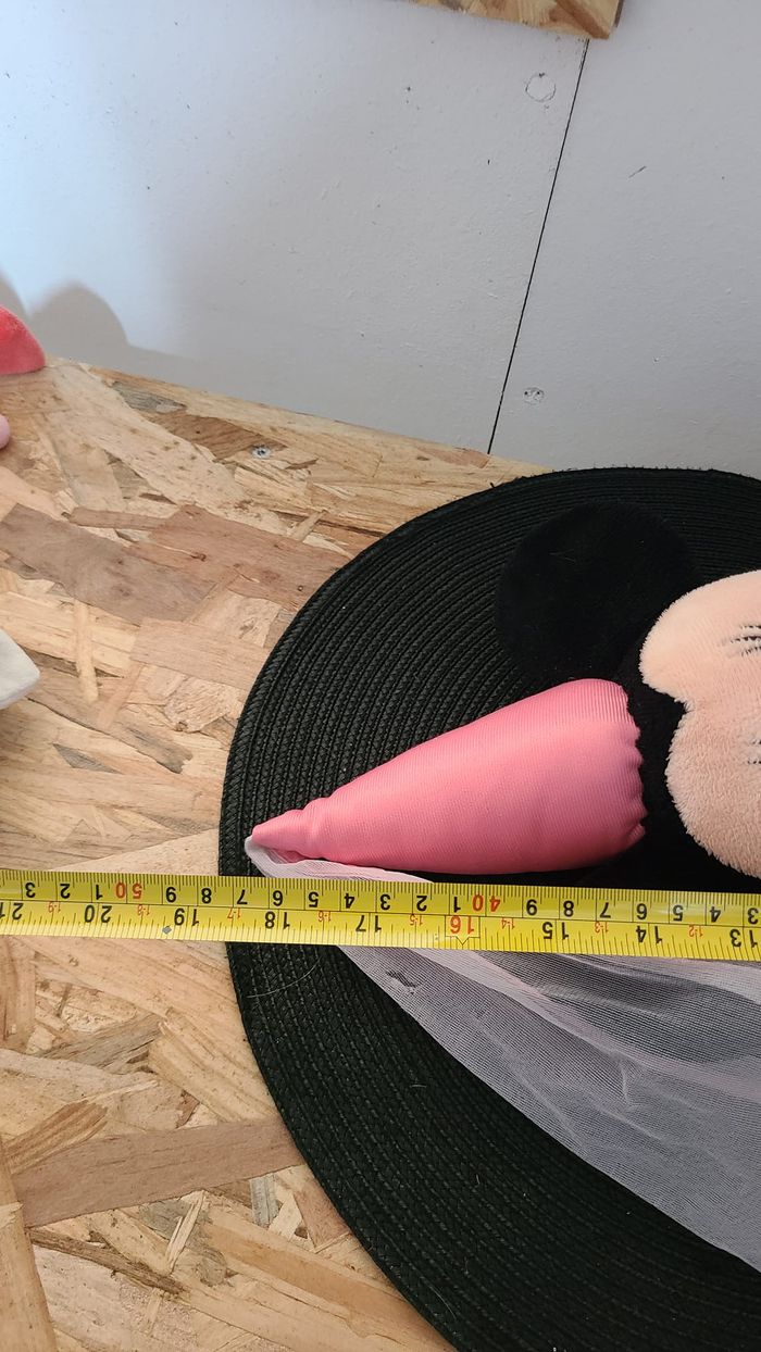 Peluche Disney MINNIE en habit de FEE rose Scintillant - 45 cm - photo numéro 2