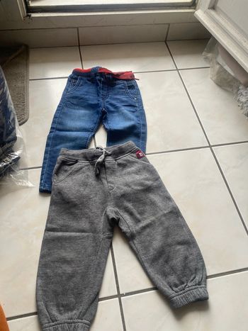 Lot de deux pantalons pour garçons, 18 mois